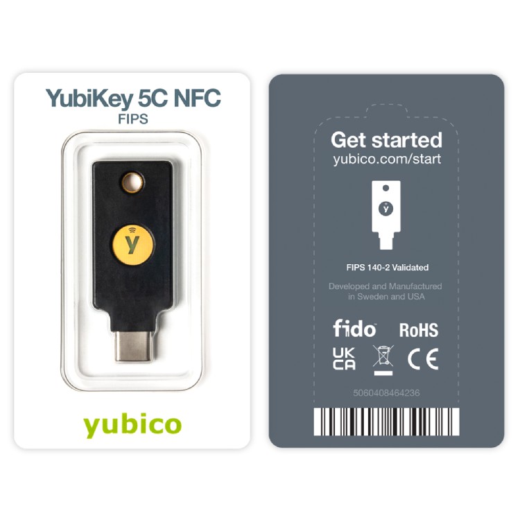 Yubico Yubikey 5C Nfc Fips (Blister Pack) 5060408464236 – TeciSoft